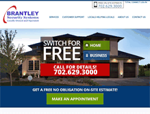 Tablet Screenshot of brantleysecuritysystems.com